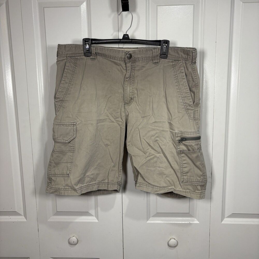 Columbia Cargo Shorts Men 38 Tan Utility Outdoor Hiking Pockets Summer Trail